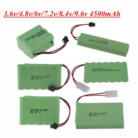 4.8v/6v/7.2v/8.4v/9.6v 4500mAh AA Nimh Battery For Rc Toys Cars Tanks Robot Guns Boats Ni-MH 9.6v Re