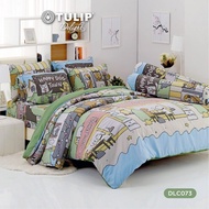 TULIP ชุดเครื่องนอน ผ้าปูที่นอน ผ้าห่มนวม รุ่น TULIP Delight ลิขสิทธิ์การ์ตูน หมาจ๋า ลาย DLC073