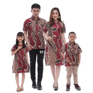 Modern couple batik - batik Tops - batik Tops - Women's couple batik - Abstract Red batik Uniforms - batik dress
