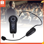 Wireless Headset Microphone System 2.4G UHF Head Worn Ear Handheld Mic with 3.5mm 6.35mm Plug for Fi