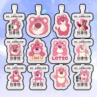 Hot Sale Strawberry Bear Customized Luggage Tag with Pictures Anti-Lost Pass Boarding Pass Suitcase 