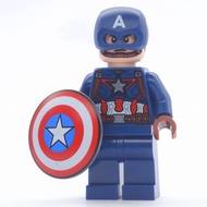 Ploybrick |instock| Captain America Dark Blue Suit From 76314 | Authentic 1 Marvel