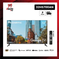 Aconatic ทีวี 32 นิ้ว HD Google TV รุ่น 32HS700AN ระบบปฏิบัติการ Google/Netflix & Youtube Wifi Voice