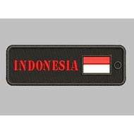 HP-R50 INDONESIAN FLAG LOGO PATCH EMBROIDERED BET ACCESSORIES BET/ EMBLEM
