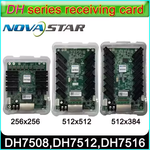 Novastar DH7508-S/DH7512-S/DH7516-S LED Displays Receiving Card, Support 1/32 Scan,Full Color LED Vi