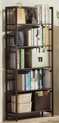 ONE - 簡易書架多層置物架(五層70cm)深啡