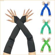 FACY Women Gloves 1920s Satins Fingerless Gloves for Concert Costume for 1920s