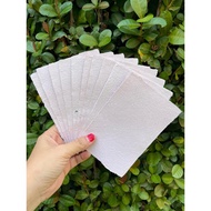 (08-1) Recycled paper, soft pink, size A6, textured paper