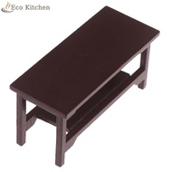 [Eco Kitchen] 1/12 Dollhouse Miniature Retro Wooden Coffee Table Furniture Toys Accessories [New]