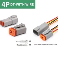 5/10/100 Sets Deutsch Type Connector Male Female Waterproof DT Connectors 4-Pin Dt04-4p Dt06-4s ,Sea