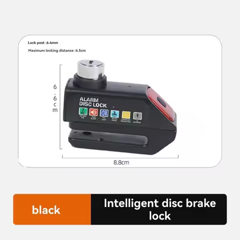 Motorbike Disc Brake Alarm Lock, 120Db Disc Lock For Motorcycle, Bicycle, Scooter
