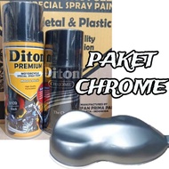 PAKET LENGKAP CHROME chrome pilox pilox cat pilox diton premium 9109 black gloss 400cc chrome 300cc paketan chrome crom crum