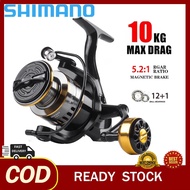 Shimano Fishing reel Spinning Reel Metal Spool Pancing Braking Force Mesin Casting Fishing Reel Metal Sea Tackle Line Cup