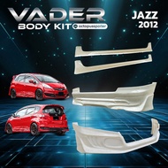 ชุดแต่งรถยนต์สเกิร์ตหน้า หลัง ข้าง รอบคัน Honda Jazz ปี 2012-2014  (งานยังไม่ทำสี) ABS เข้ารูปติดตั้