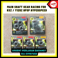 GEAR 3 RXZ / Y125 & GEAR 4 RXZ / Y125 HPSP: MAIN SHAFT GEAR RACING (3th&4th) HYPERSPEED HPSP RACING