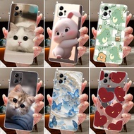 Jelly Casing For Motorola Moto G13 / Moto G23 / Moto G14 4g Clear Silicone Soft TPU Back Cover Cute 