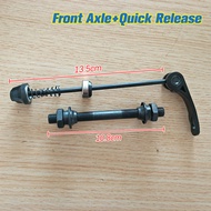 【The-Best】 Quick Release + Front Rear Axle Release Rod Front And Rear Bearing Road Bike Rear Axle Mo