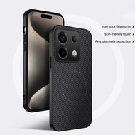 For Xiaomi Poco X6/X6 Pro 5G Shockproof Fast Charge Magnetic Hard Case Shell Black Lens Protection B