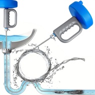 Iron Snake To Remove Clogged Pipes Fix Water Pipe Washbasin Toilet Hand-Cranked Steel 3/10 Meters Z4