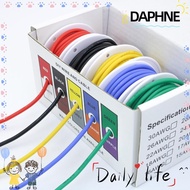 DAPHNE Flexible Silicone Wire 5m X5 Rolls Copper Wire 24/22/20/18AWG Stranded Cable