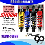 Showa Scooter Absorber Adjustable High Low Hard Soft 310-320mm NVX NMAX V2 Nouvo-Lc VARIO SOLARIZ AV