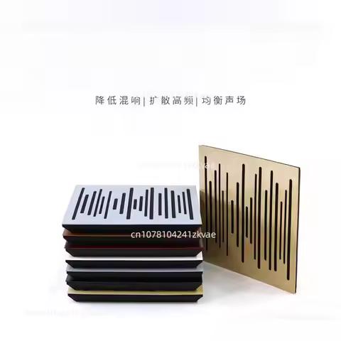 Wooden Absorbent Panel Diffusion Panel HIFI Listening Recording Music Studio, Reducing Echo Reverb A
