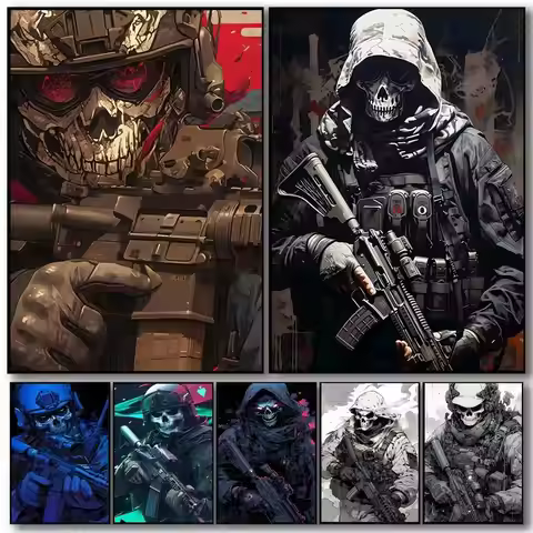 FPS Game Call Of Duty Poster Art With Prints Home Bedroom Living Room Decoration Gift