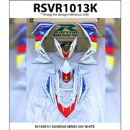 Rapido Cover Set Honda RS150 V1 V2 V3 White Gundam Series (34) Accessories Motor RS 150 Supra GTR Putih SupraGTR