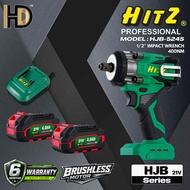 HITZ 21V HJB-5245 Cordless 1/2" Impact Wrench 400NM / Brushless Motor / Multi Function Impact Wrench