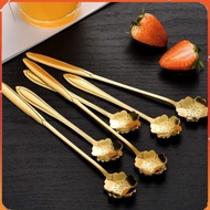 Luxury Classic Style Gold/Silver Plated Cherry Blossom Spoon _GD888