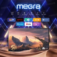 MEGRA TV 58 Inch 4K UHD Smart LED TV Powered By Android