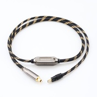 Type-c轉光纖optical 數位解碼線【M163】手機type-c 安卓 單晶銅