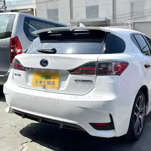 2011 To 2021 For Lexus CT 200H Car Trunk Roof Rear Wing Body Kit Accessories Carbon Fiber Rear Roof