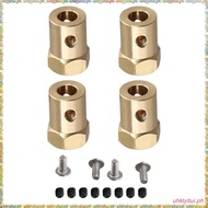 [L U T I] 4PCS 5mm to 12mm Brass Combiner Wheel Hub Hex Adapter for  B14 B16 C14 C24 MN D90 D91 MN99