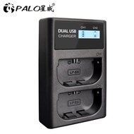100% PALO LP-E6 LPE6 LPE6N Camera Baery charger LCD B Charger for Canon EOS 5D 6D 7D 60D 70D 80D Mark II Mark III