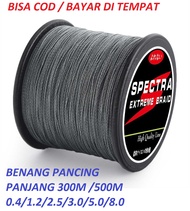 Soloplay Spectra Senar Benang Tali Pancing Extreme Braid 300M 500M LINE 0.4/1.2/3.0/5.0/8.0 0.10MM/