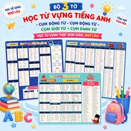 Set of 3 English vocabulary learning sheets - Phrasal verbs, Phrasal verbs, Phrasal verbs