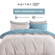 Epitex (w/o Quilt Cover) 980TC Silkysoft Microfiber Bedsheet | Fitted Sheet (Dual Side)