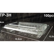 TP-3H (100PCS±) / Plastic Tray / Disposable Packaging Food Tray / Bekas Makanan