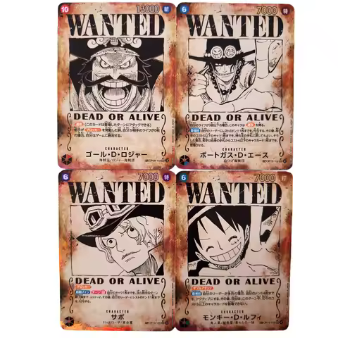 Anime Card One Piece OPCG Japanese SP Poster OP13 Luffy Sabo Ace Roger Replica Hobby Collectibles Ga