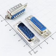 [10 Pieces]- DB15 Male Port 15 Pins Straight 2 Rows Solder Wire Connector