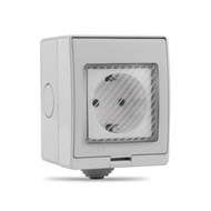 Eu-style WiFi Smart Socket IP55 Outdoor Waterproof Switch Socket 16A Wall Outlet