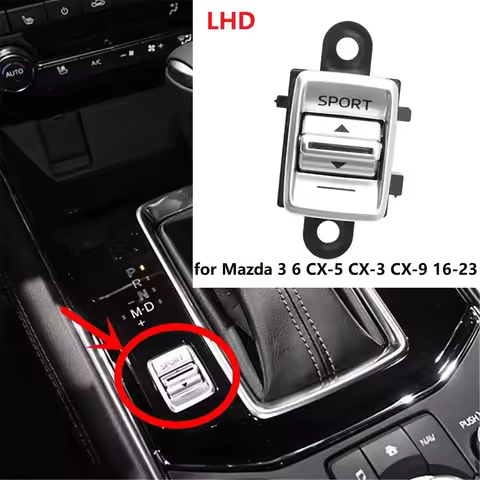 for Mazda 3 6 CX-5 CX-3 CX-9 2016-2023 LHD Front Center Drive Mode Sport Button GMJ666YK0 GM-J666Y-K