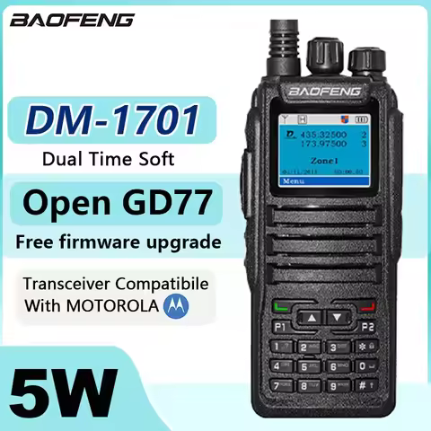 Baofeng DMR DM 1701 Digital Walkie Talkie Dual Mode Analog Two Way Radio Open GD77 Dual Time Slot Ti