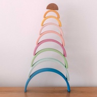Avdar Wooden Toys Rainbow Stacker (Dreamy Pastel) - Medium Size