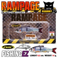 กระดี่ยางแรมเพจ RAMPAGE 14 กรัม รุ่นอัพเกรดใหม่ ELASTOMER VIBRATION by FISHING EZ