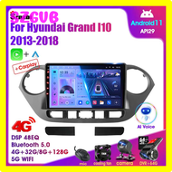 SZGVB Android 12 วิทยุติดรถยนต์สําหรับ Hyundai Grand I10 2013-2018 เครื่องเล่นมัลติมีเดีย 2Din Gps นําทาง Carplay Stereo Dvd Head Unit ลําโพง LJKUY