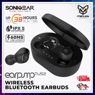 SONICGEAR Earpump TWS 2 Wireless Bluetooth Earbuds Stereo Earphone | IPX 5 | 36 Hours Playtime | 60ms Low Latency