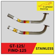 Yamaha GT-125/ Fino 125 Exhaust Pipe Stainless Steel 304 25/ 28 m.m.