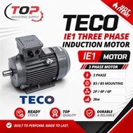 TECO MOTOR 3 PAHSE INDUCTION MOTOR (IE1) 3KW (4HP) B3 B5 ELECTRIC MOTOR 2 POLE 4 POLE 6 POLE